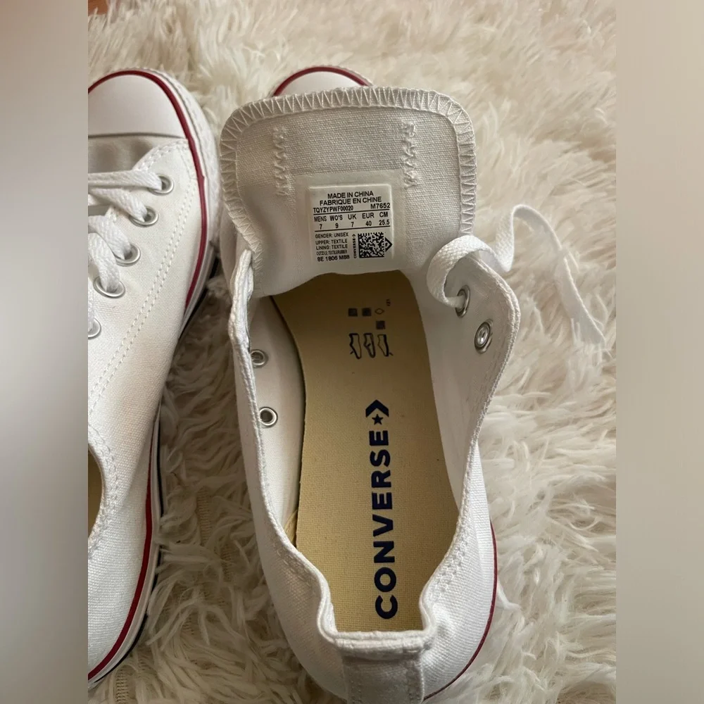 White Converse All Stars W9/M7 *read description*